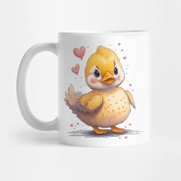 Minimal Cute Baby Duck by Imagination Gallery